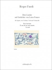 FAE101 • FAEDI - Drei Lieder - Score and 5 parts