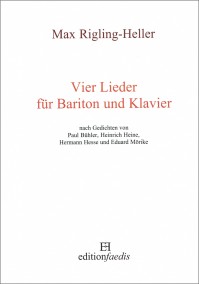 FAE131 • RIGLING-HELLER - Vier Lieder - Spielpartitur